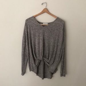 Lavender Field Twist Sweater
